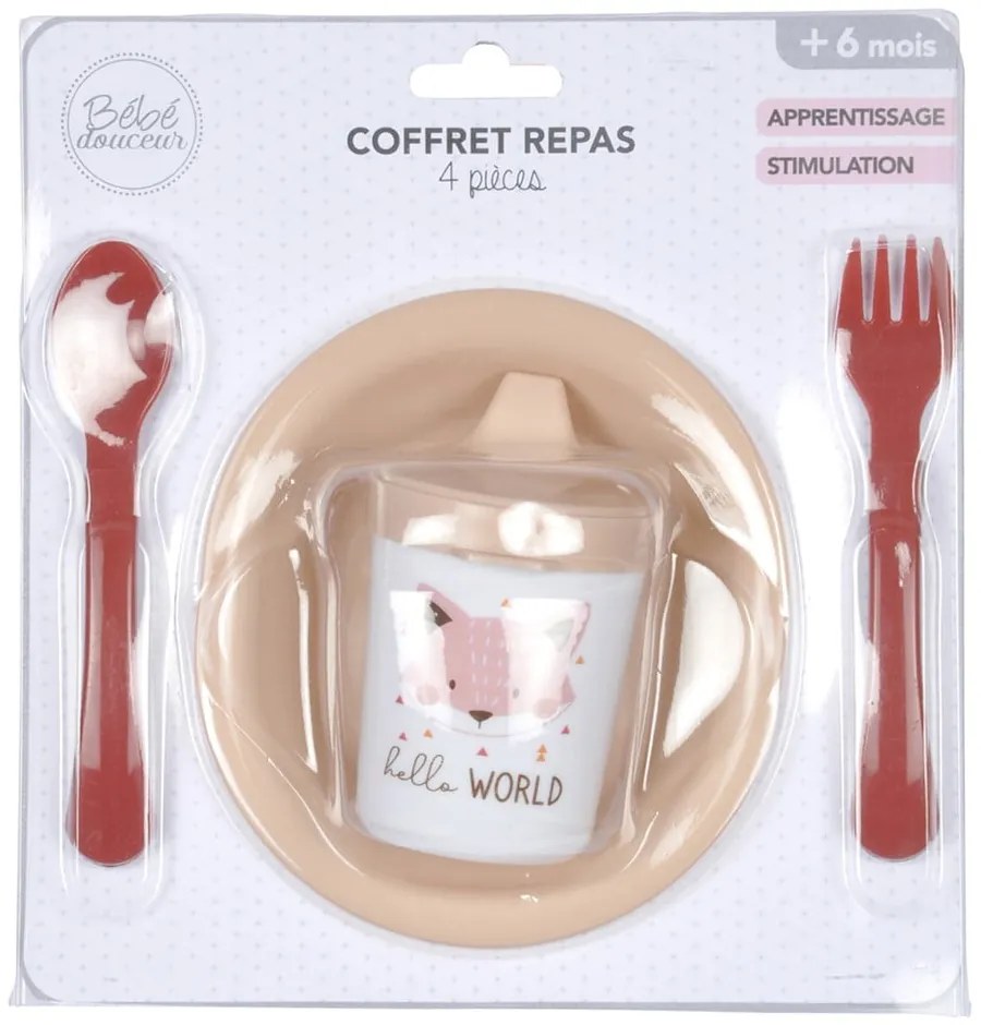 Set de veselă pentru copii 4 buc. din plastic Forest – Bébé Douceur