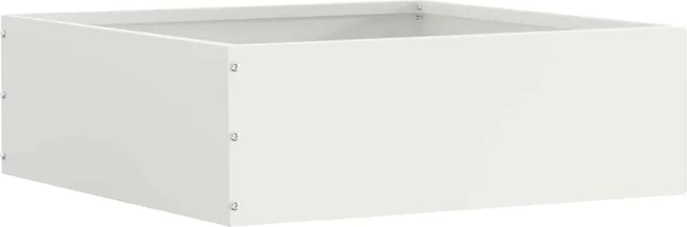 vidaXL Margine pentru gazon Alb 40 x 40 x 13 cm Oțel