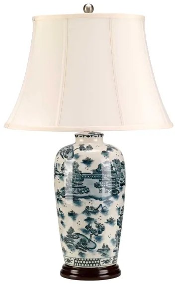 Lampă de masă Elstead BLUE-TRAD-WP-TL BLUE TRADITIONAL 1xE27/60W/230V