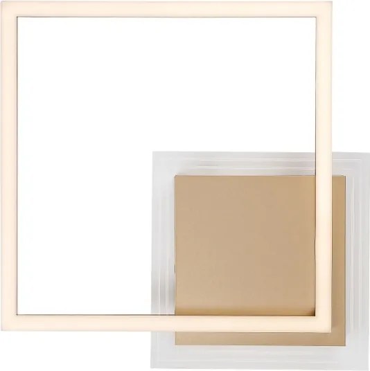 Rabalux 71487 -LED Plafonieră OTTAVIA LED/24W/230V 3000K 37,5x37,5cm auriu