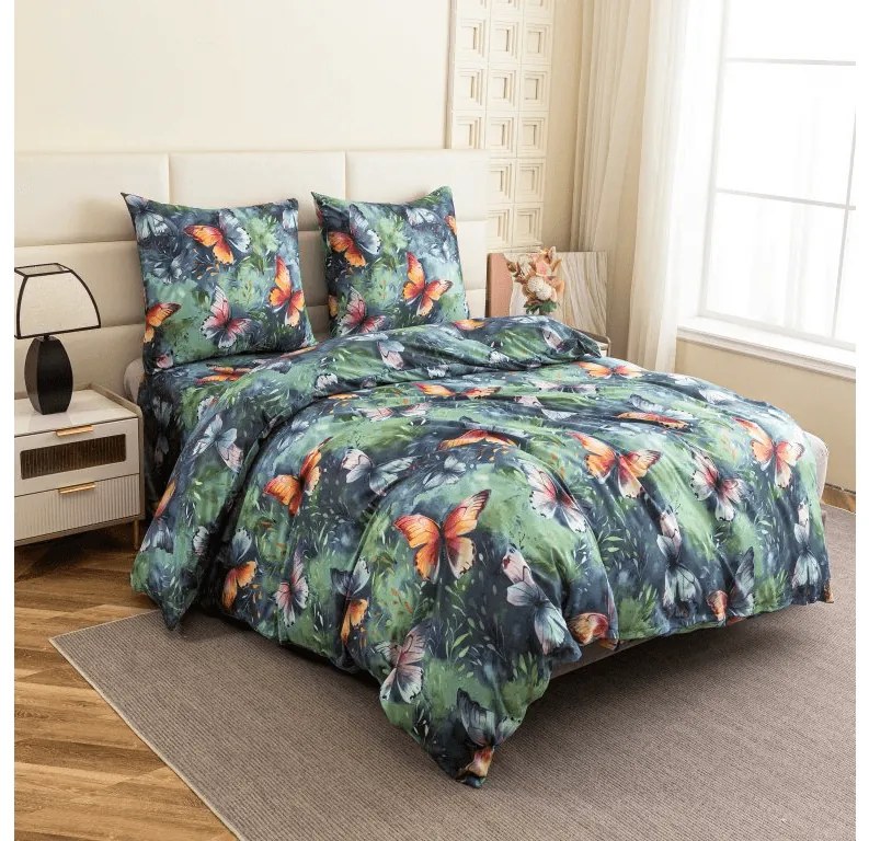 Lenjerie de pat din microfibra COLORFUL BUTTERFLY, colorat Dimensiune lenjerie de pat: 70 x 90 cm | 140 x 220 cm