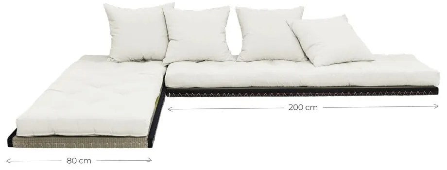 Canapea variabilă Karup Design Chico Olive Green