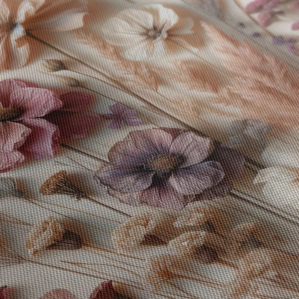 Tablou flori vintage pe fundal deschis