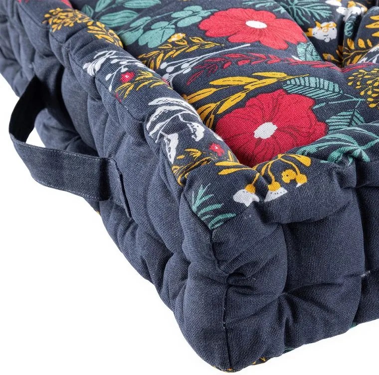 decoDoma Pernă de podea BOTANICA MIDNIGHT set 4 buc