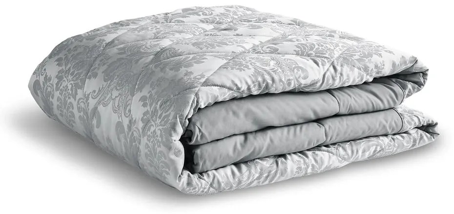 Cuvertură matlasată de pat Catherine Lansfield Jacquard, 240 x 260 cm, gri