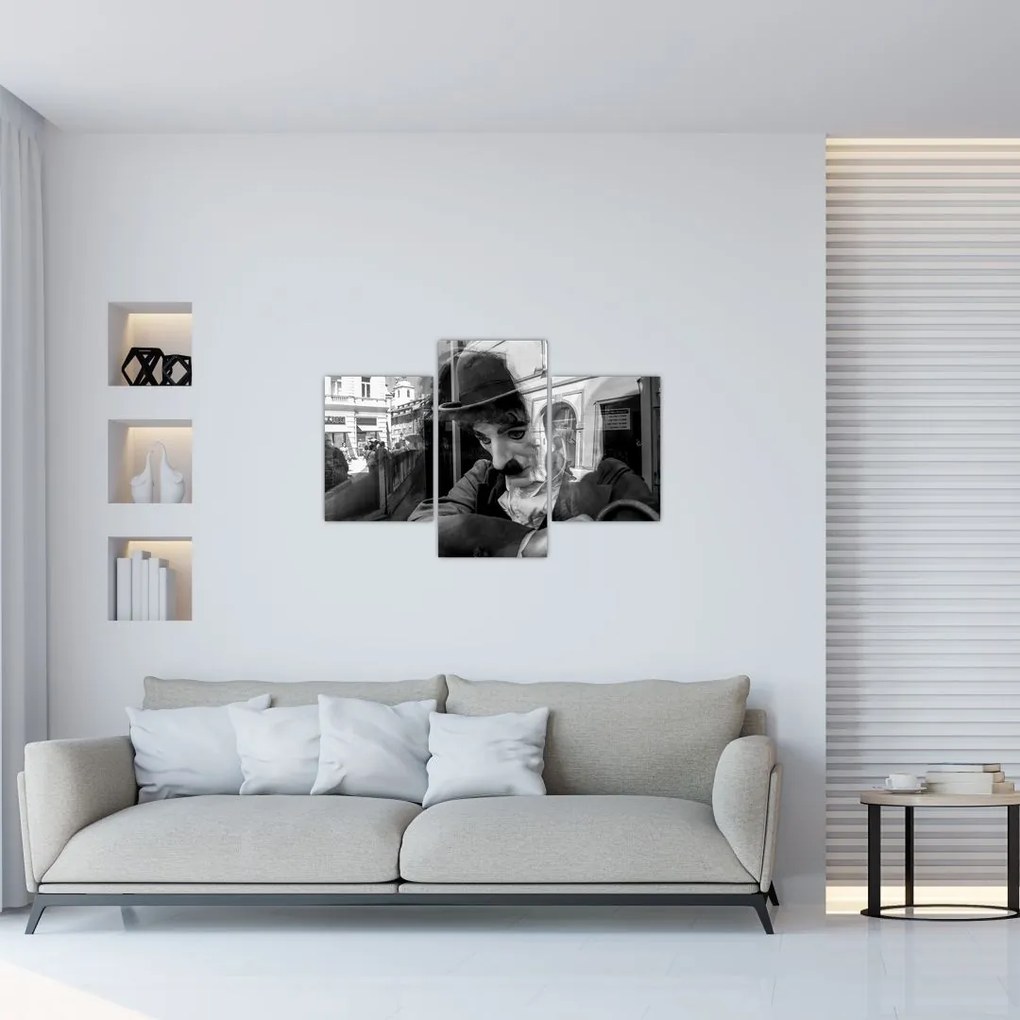 Tablou - Charles Chaplin la Praga (90x60 cm)