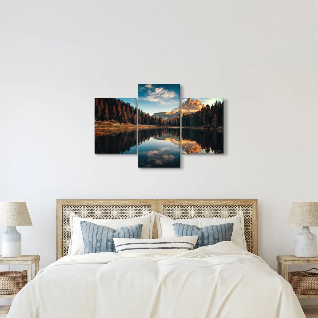 Tablou - Alpi, Italia, Dolomiți, Lago Antorno (90x60 cm)