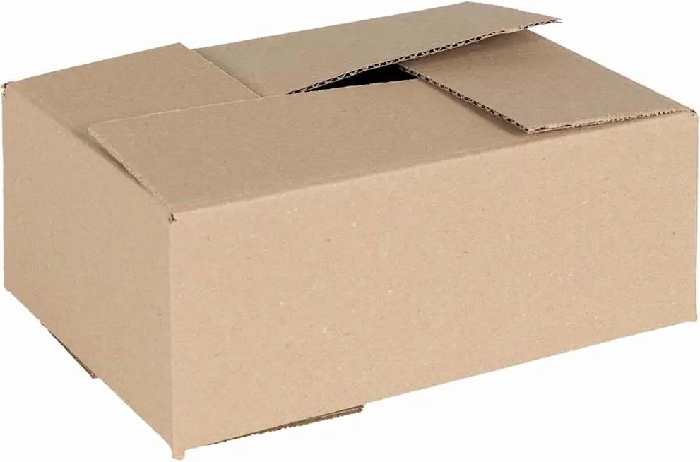 vidaXL Cutie Pliabilă 50 pcs natural 25 x 17,5 x 10 cm Carton