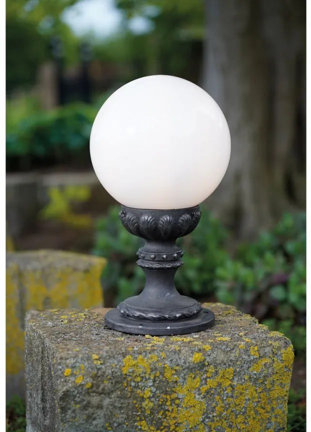 Stalp iluminat exterior din fier forjat H-44cm, AL 6553