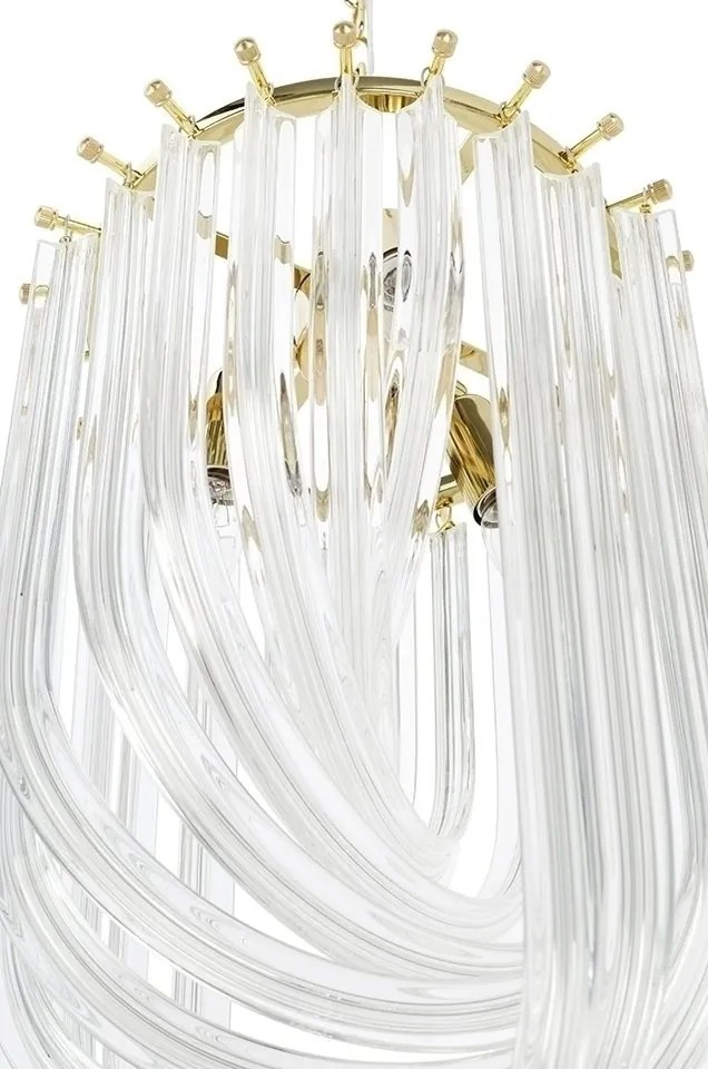 Lustra suspendata design modern Karina S auriu