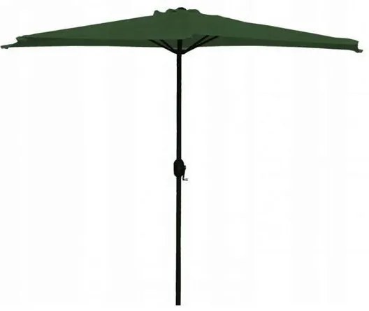 Umbrela balcon/terasa, semirotunda, verde, 270 cm