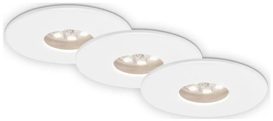 SET 3x corp de iluminat LED încastrat pentru baie Briloner 7240-036 ATTACH LED/1,8W/230V IP44 alb