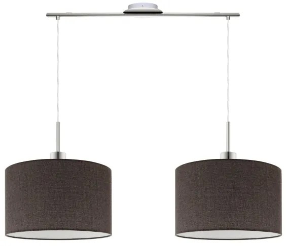 Lustră LED pe cablu Eglo TUNJA 2xE27/60W/230V maro