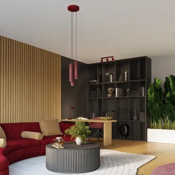 Brilagi - Spot LED de perete CRESTO 1xGU10/10W/230V vișiniu