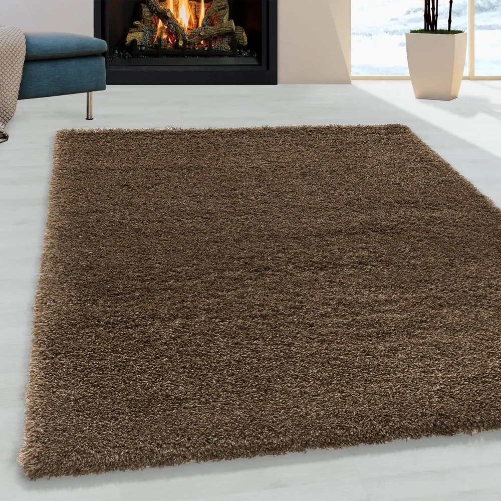 Covor maro închis 120x170 cm Fluffy – Ayyildiz Carpets