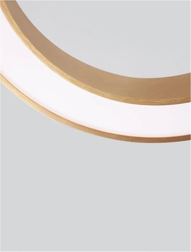 Lustra LED aplicata design modern OPAL 50W aurie