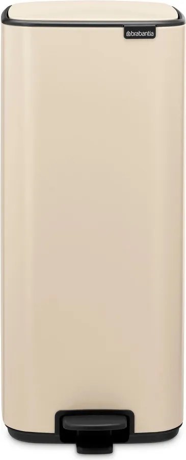 Coș de gunoi bej cu pedală din oțel 30 l Bo – Brabantia