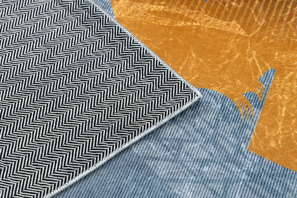 BAMBINO 41730 covor lavabil Mașină, cursă pentru copii anti-alunecare - gri / albastre