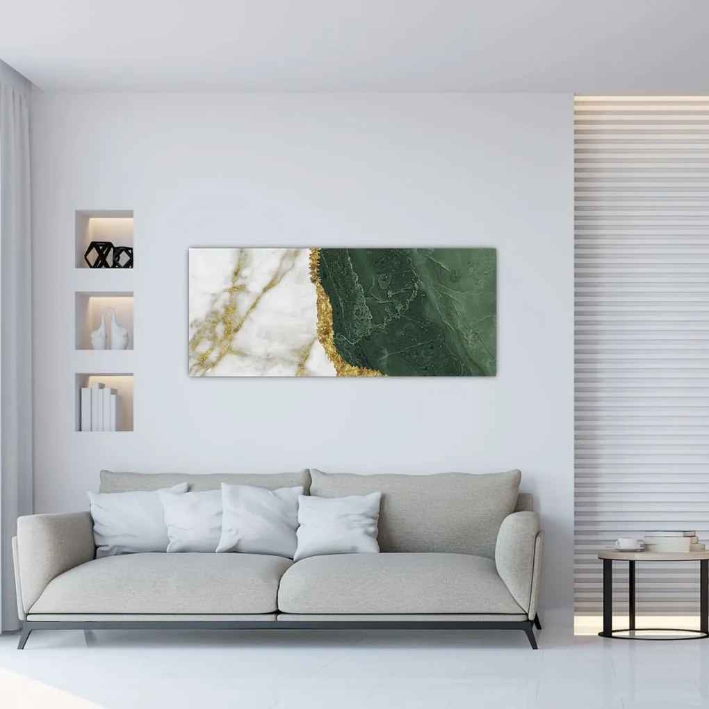 Tablou - Marmură verde N⁰3 (120x50 cm)