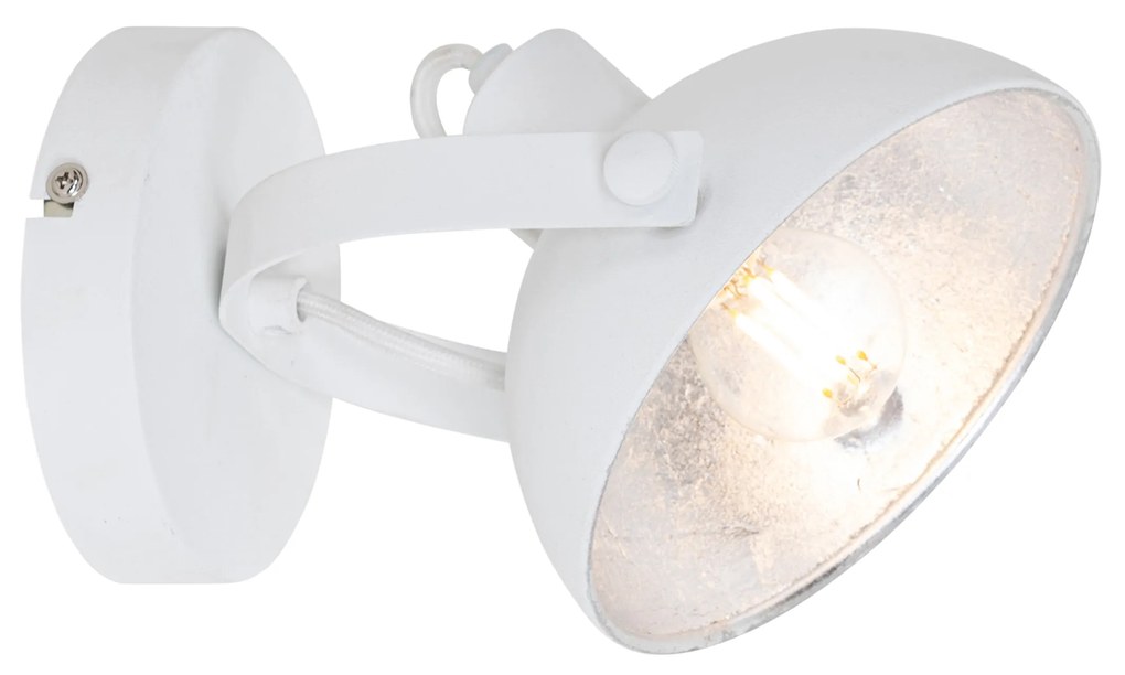 Plafoniera industriala alba cu argintiu 15 cm ajustabila - Magnax