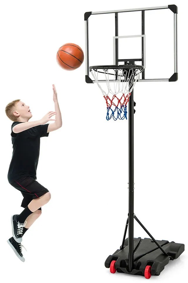 Panou de baschet cu înălțime reglabilă, transparent