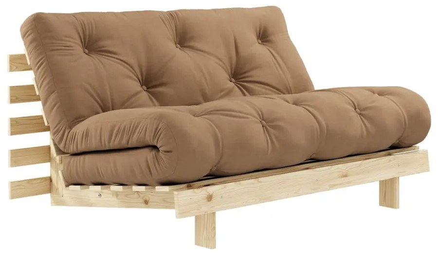 Canapea extensibilă maro 140 cm Roots - Karup Design