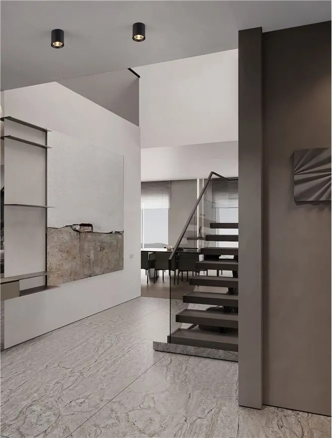 Spot aplicat LED design tehnic IRIS negru