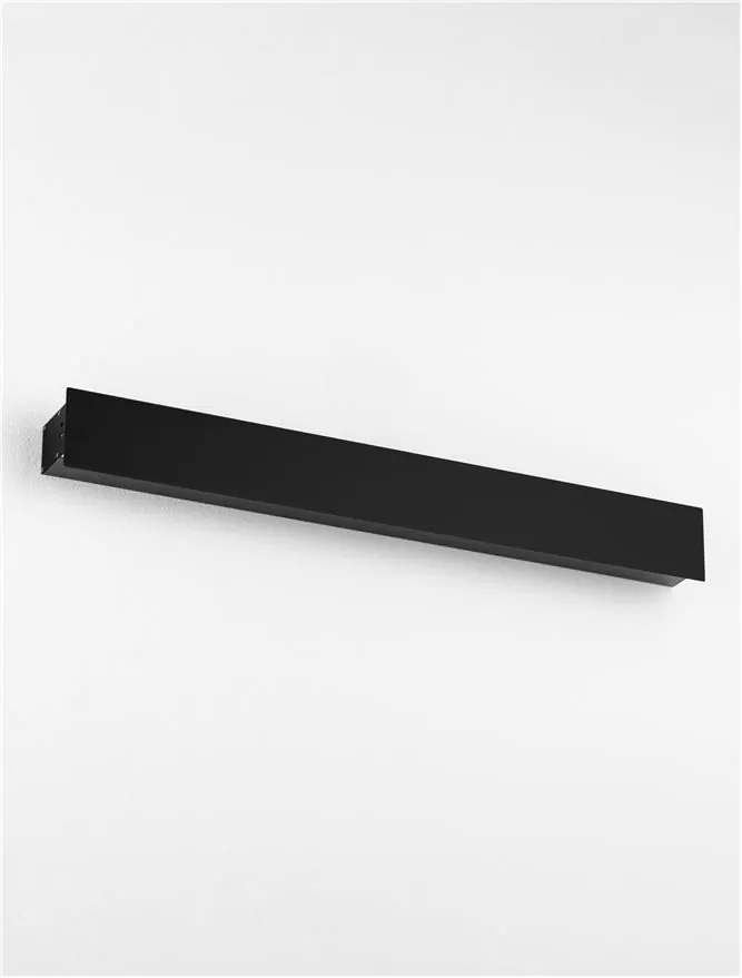 Aplica LED iluminat ambiental perete exterior IP65 PATH negru, 51cm