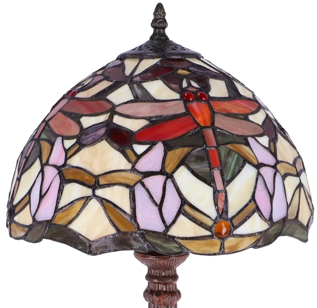 Lampa de masa Tiffany Libelula h 45 cm ,abajur 30 cm