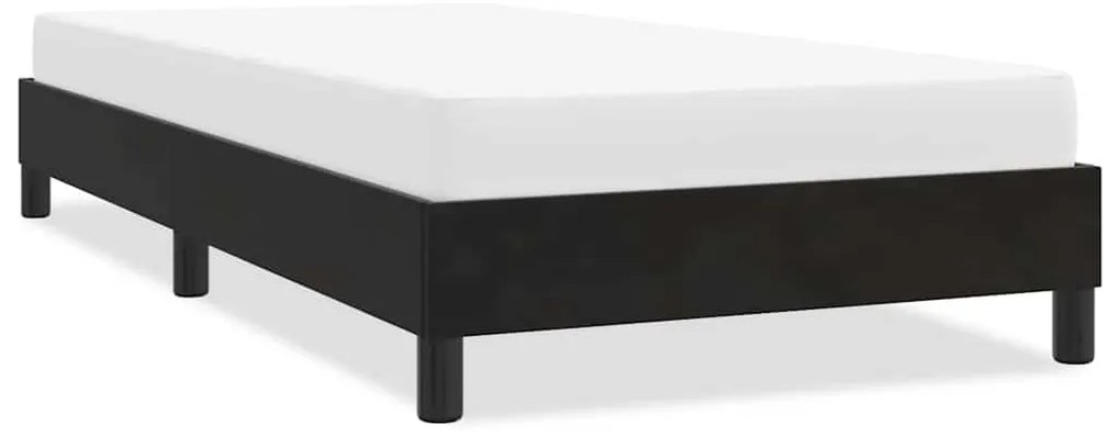 vidaXL Cadru de pat fără saltea Negru 80x220 cm catifea