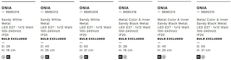 Lustra aplicata design decorativ GEA alb D-29cm