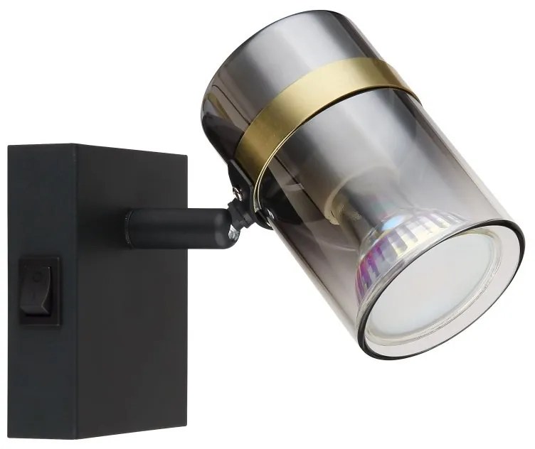 Aplica cu spot design industrial Trabby negru
