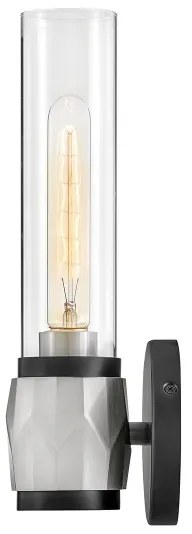 Hinkley HK-ELLISON1-BK-BN - Aplică de baie ELLISON 1xE27/40W/230V IP44 neagră