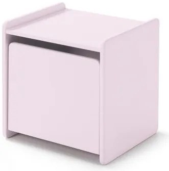 Această combinație KIDDY în roz constă dintr-un pat (90x200), noptieră și cutie de jucării.