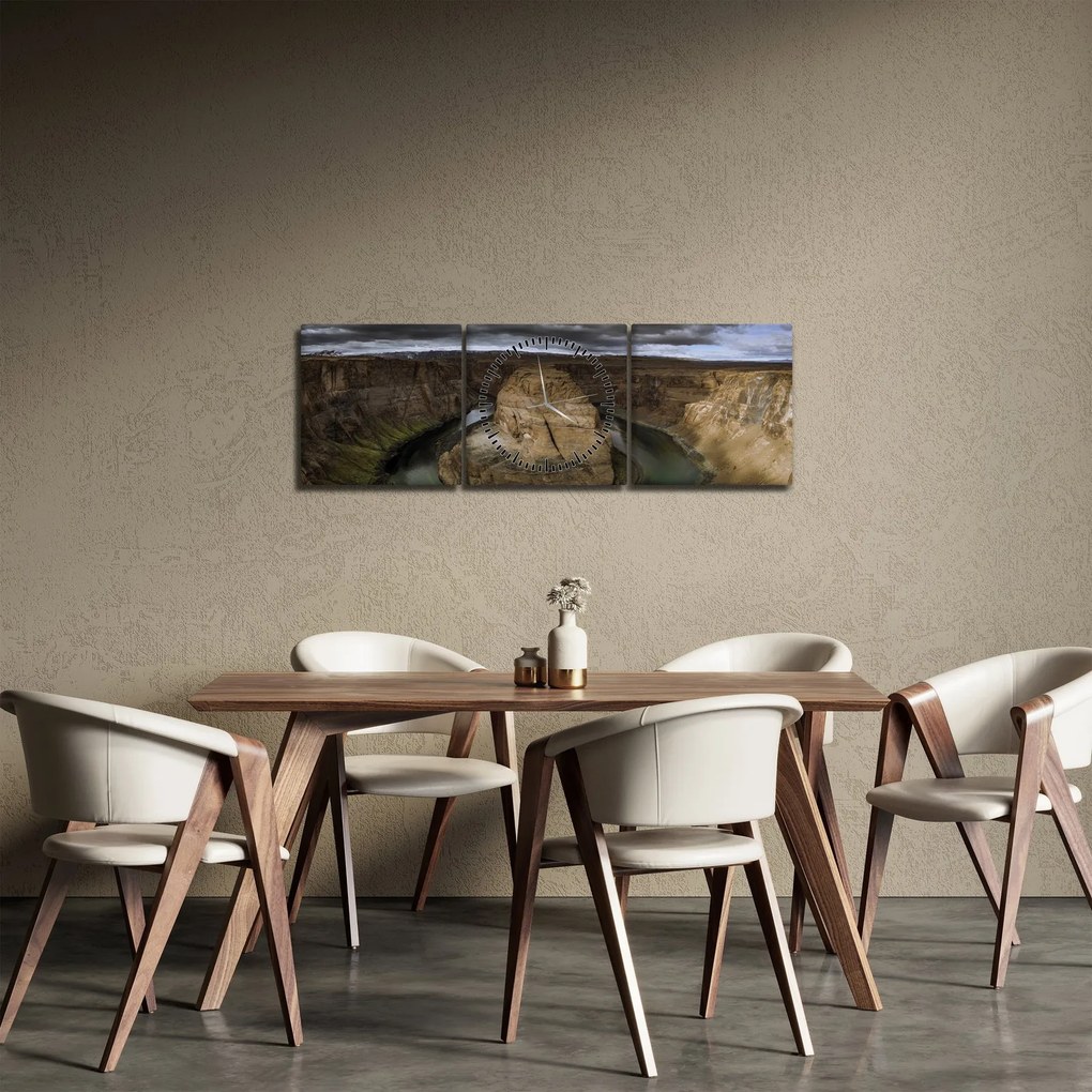 Tablou cu canion (cu ceas) (90x30 cm)