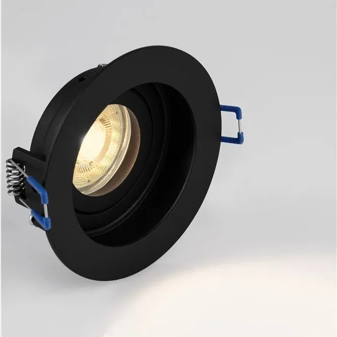 Spot incastrabil directionabil GU10 SELENITE negru