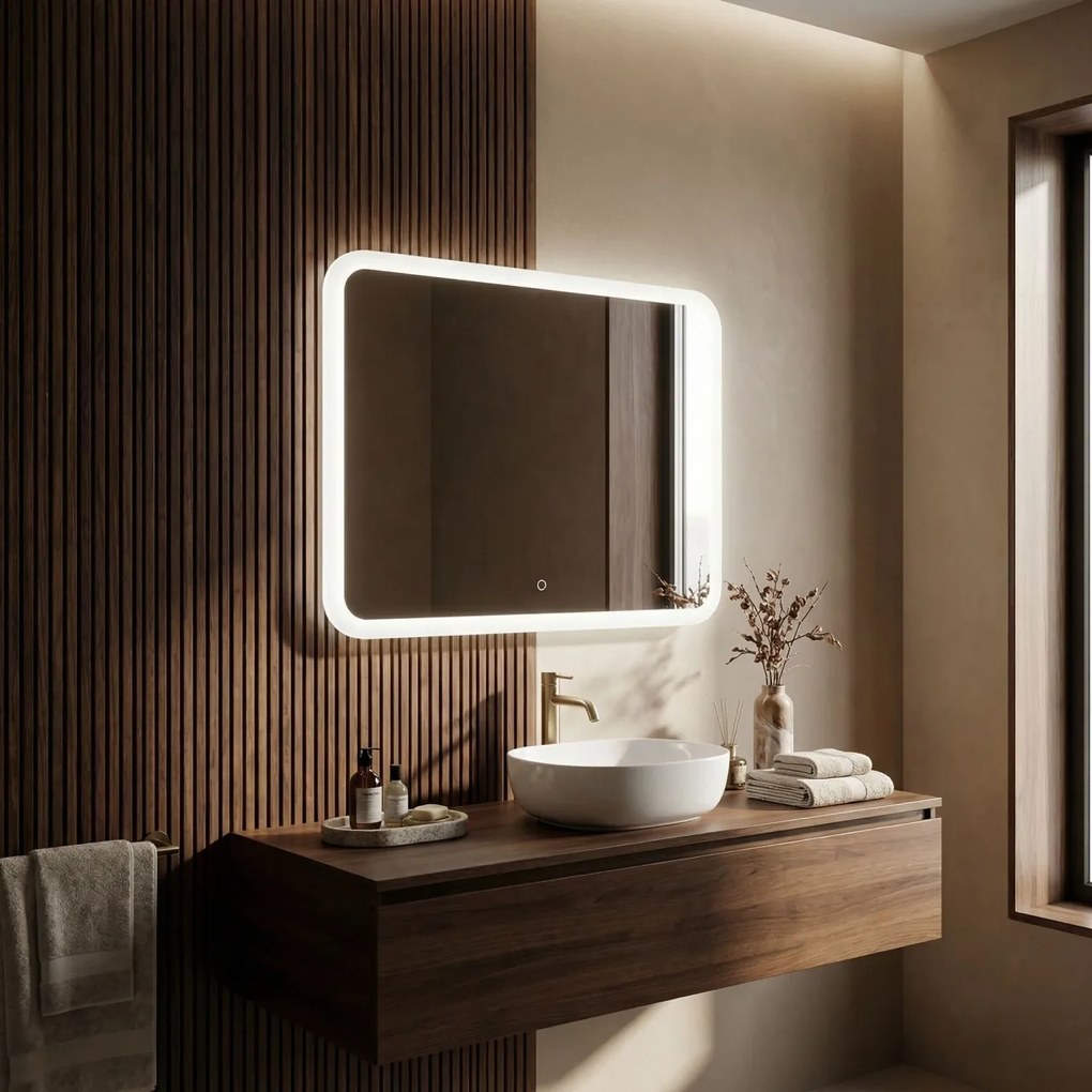 Oglindă LED 80x60cm TOP-3