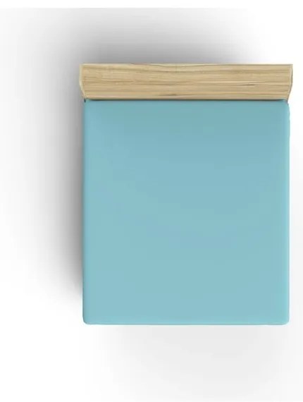 Cearceaf turcoaz din bumbac cu elastic 140x200 cm – Mijolnir