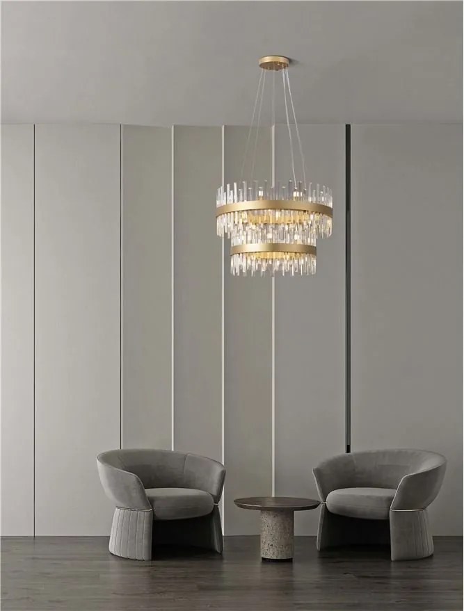 Lustra suspendata eleganta design modern Crown 75cm