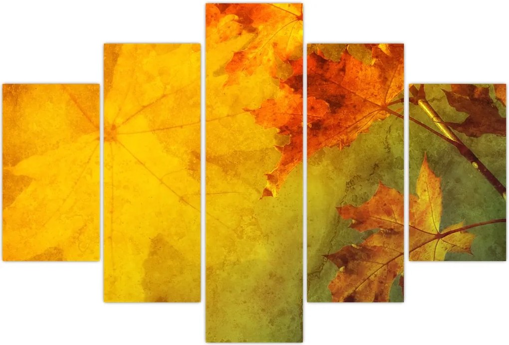 Tablou - Frunze de toamnă (150x105 cm)
