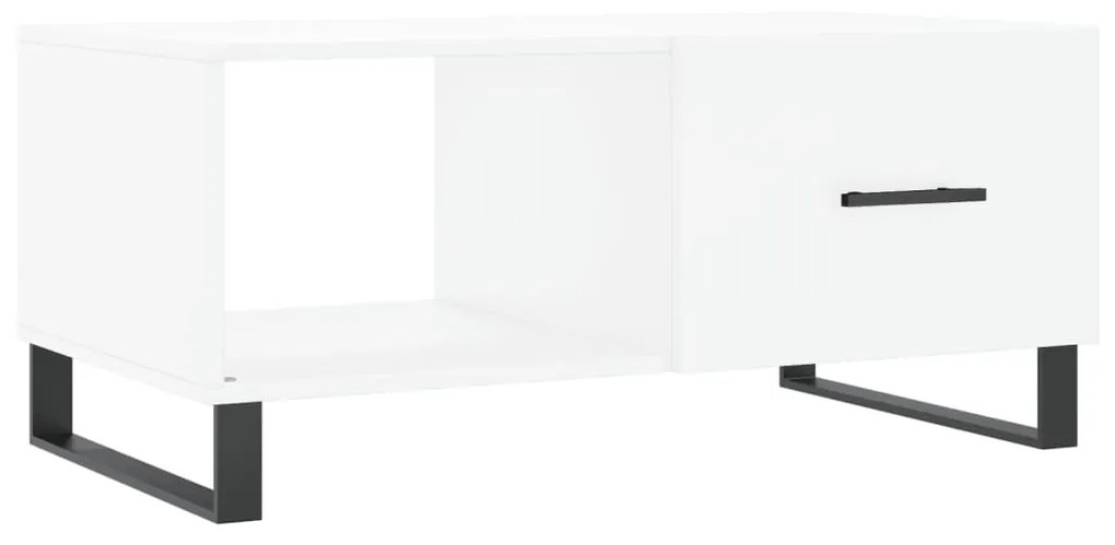 vidaXL Măsuță de cafea, alb, 90x50x40 cm, lemn prelucrat