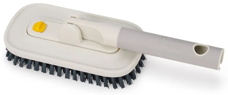 Perie pentru faianta si gresie Joseph Joseph CleanTech 6500022, 31 cm, Orificiu de agatat, Gri/Galben