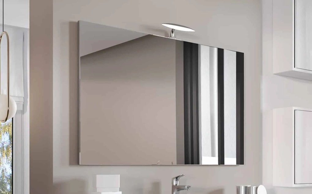 Oglindă lemn masiv Baie Reversibilă 80/, 100 × 2 × 60 cm - 100x60cm, Negru
