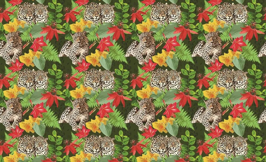 Fototapet - Leopard în junglă (152,5x104 cm)