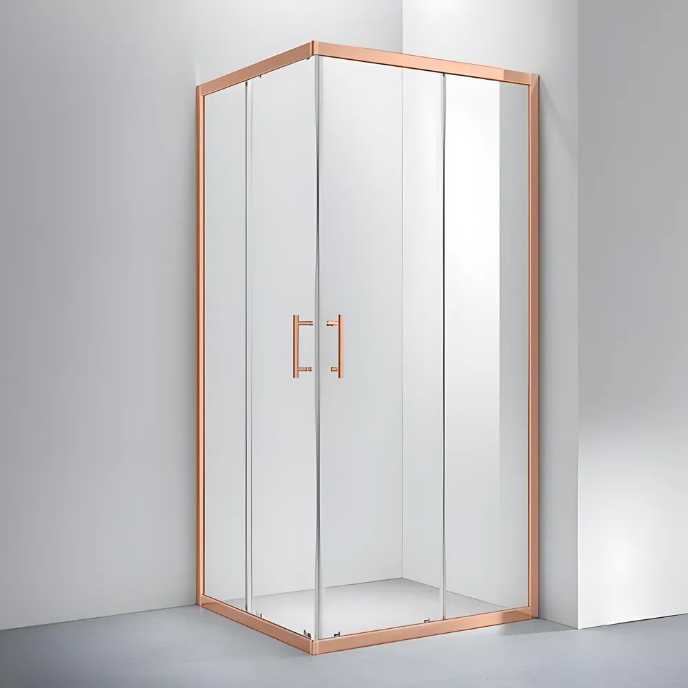 Motril Rose Gold Cabină de duș 80x80, 190cm, 6mm NANO