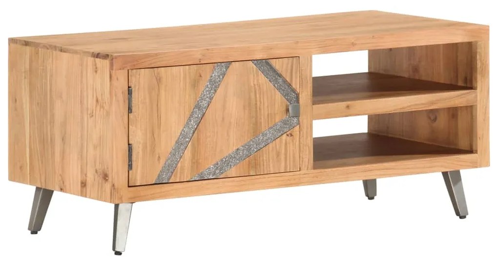 vidaXL Măsuță de cafea, 90x45x40 cm, lemn masiv de acacia