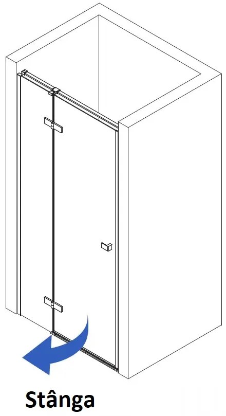 Usa de dus batanta Rea Atlas 100 cm stanga crom