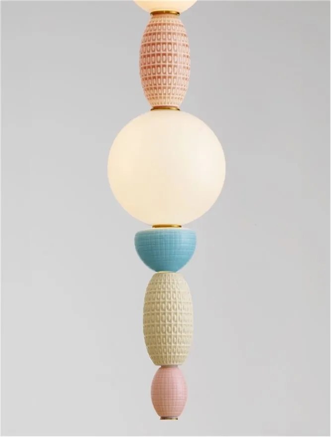 Pendul ceramic design modern LED CLEMENTINE