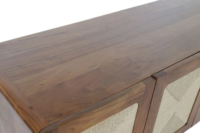 Bufet, natur, din lemn de acacia si rattan, Solea