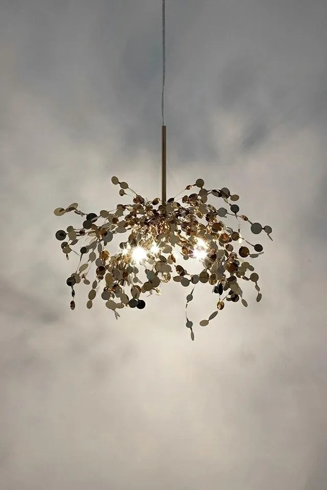Lustra moderna design deosebit Monede 1 crom